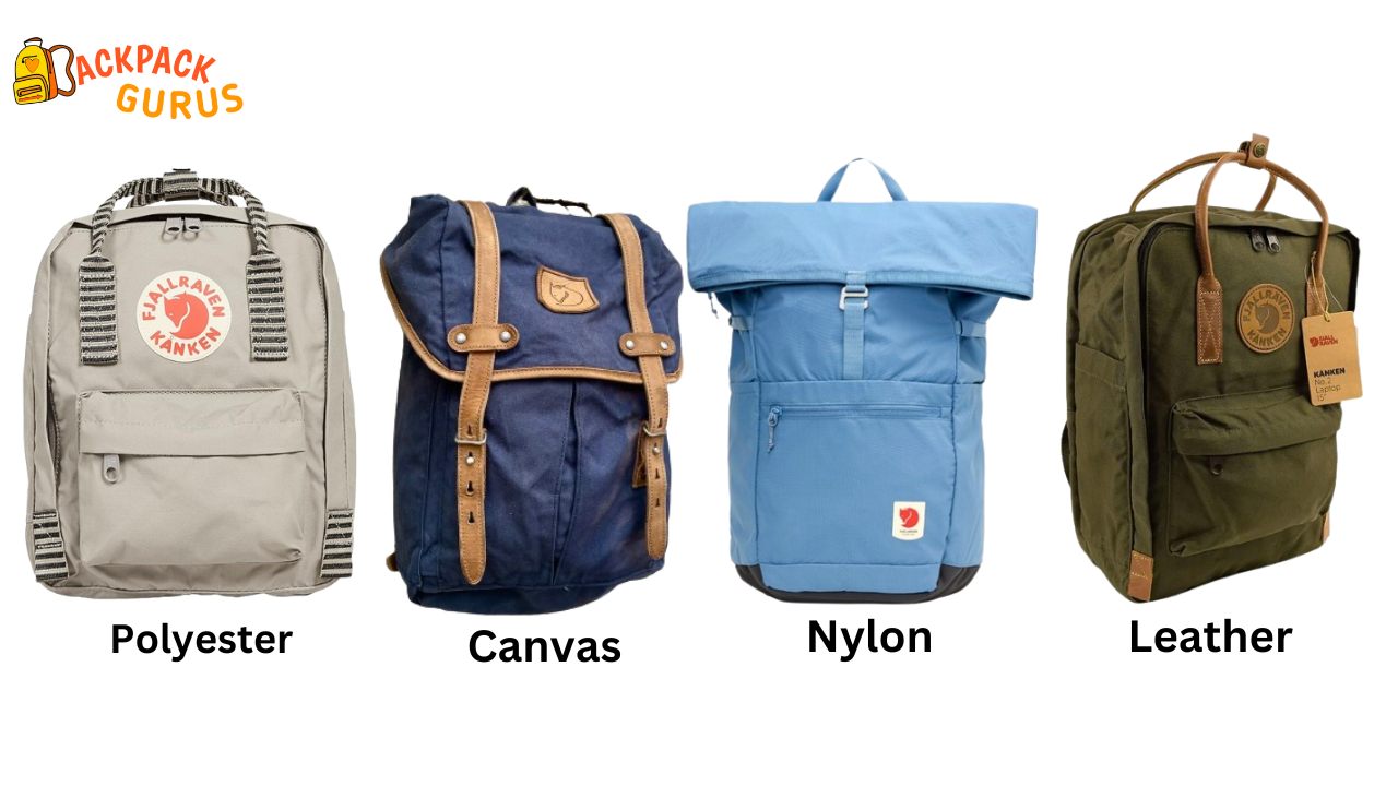 image showing different fjallraven backpack materials - backpackgurus.com