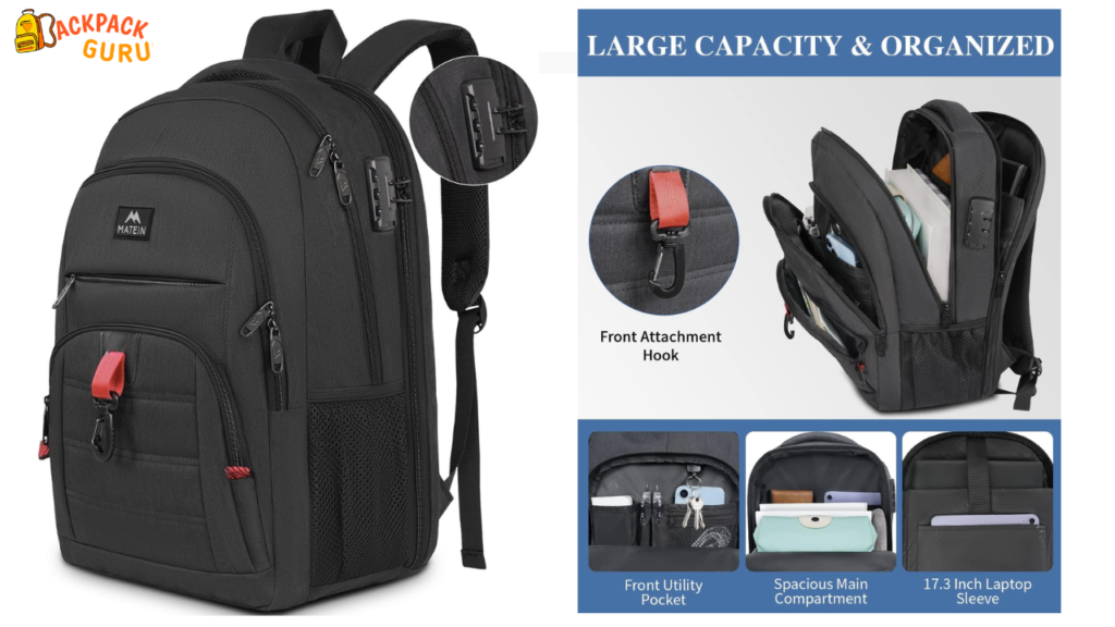 best Anti Theft Backpack With USB Charging Port